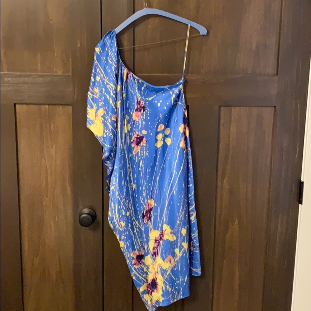 New with tags one shoulder, asymmetrical dress